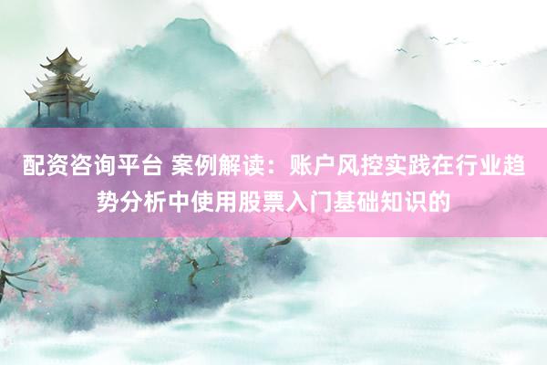 配资咨询平台 案例解读：账户风控实践在行业趋势分析中使用股票入门基础知识的