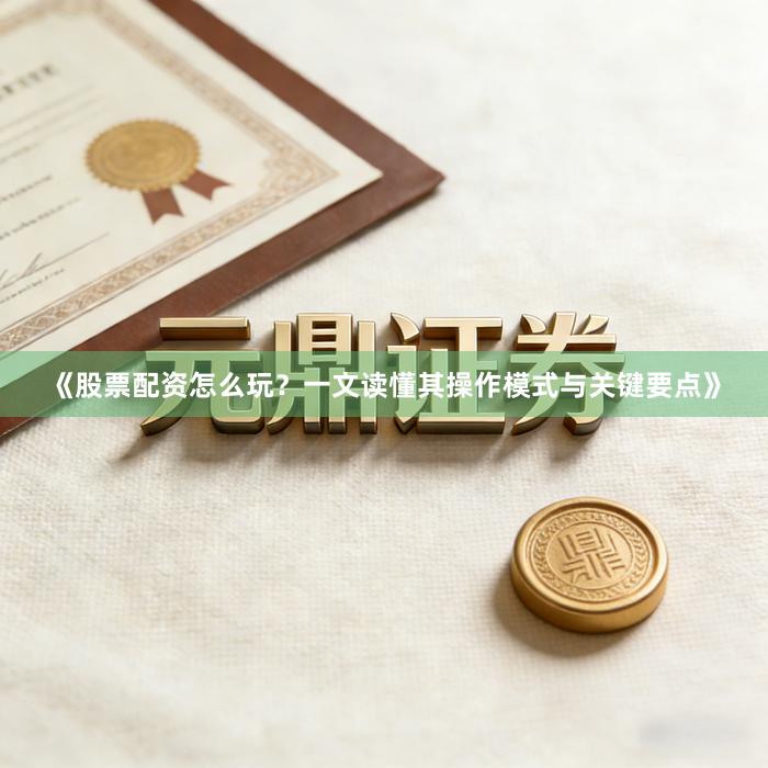 《股票配资怎么玩？一文读懂其操作模式与关键要点》