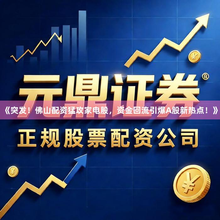《突发！佛山配资猛攻家电股，资金回流引爆A股新热点！》