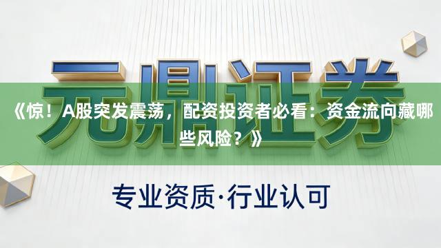 《惊！A股突发震荡，配资投资者必看：资金流向藏哪些风险？》