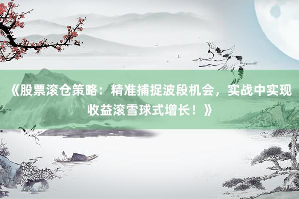《股票滚仓策略：精准捕捉波段机会，实战中实现收益滚雪球式增长！》