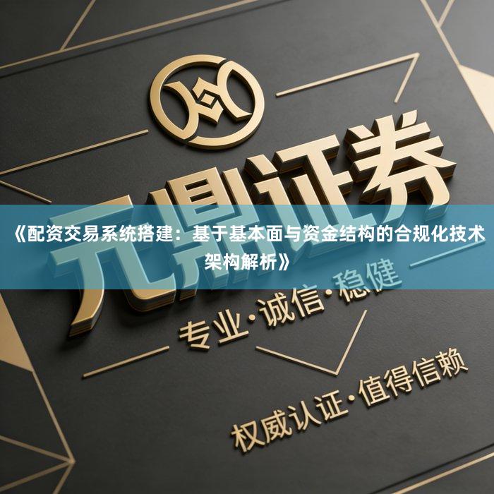 《配资交易系统搭建：基于基本面与资金结构的合规化技术架构解析》