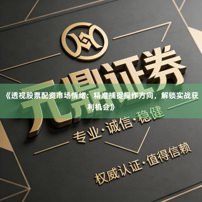 《透视股票配资市场情绪：精准捕捉操作方向，解锁实战获利机会》